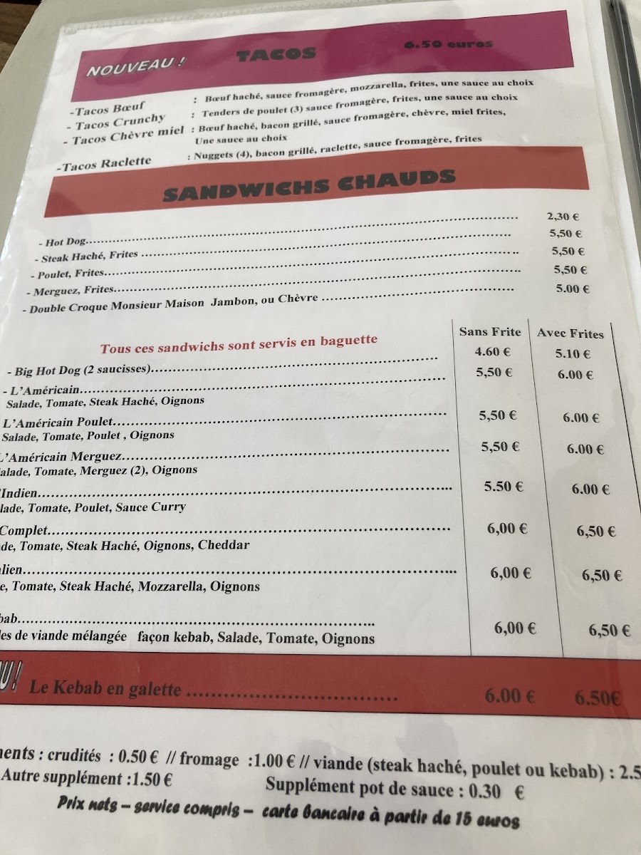 Menu Le Croissant De Mer-2